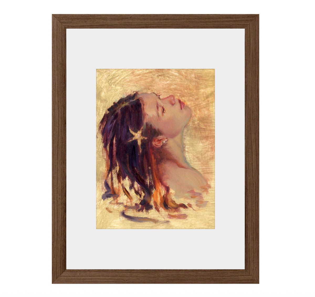 A girl with a starfish