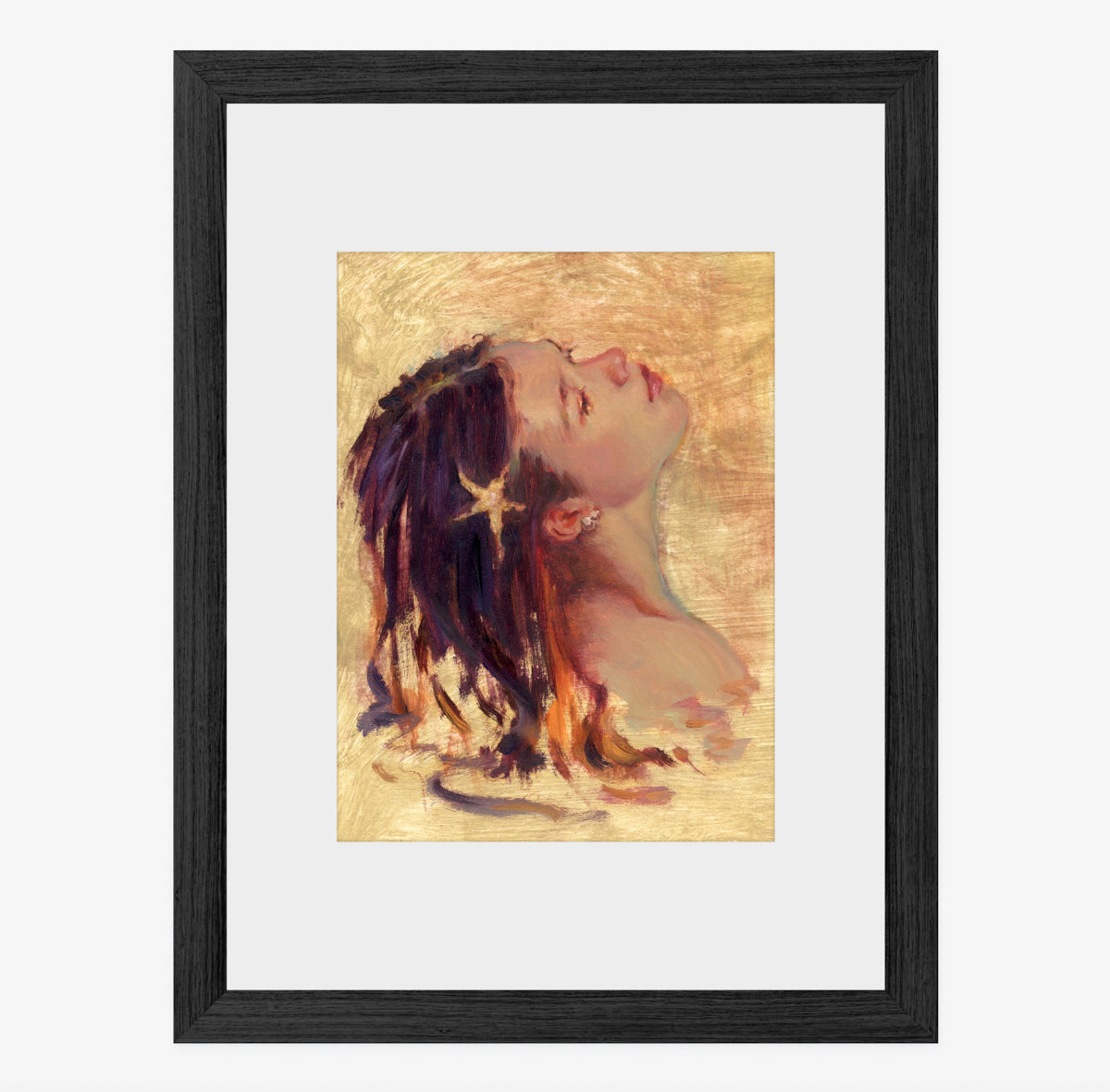 A girl with a starfish