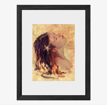 A girl with a starfish