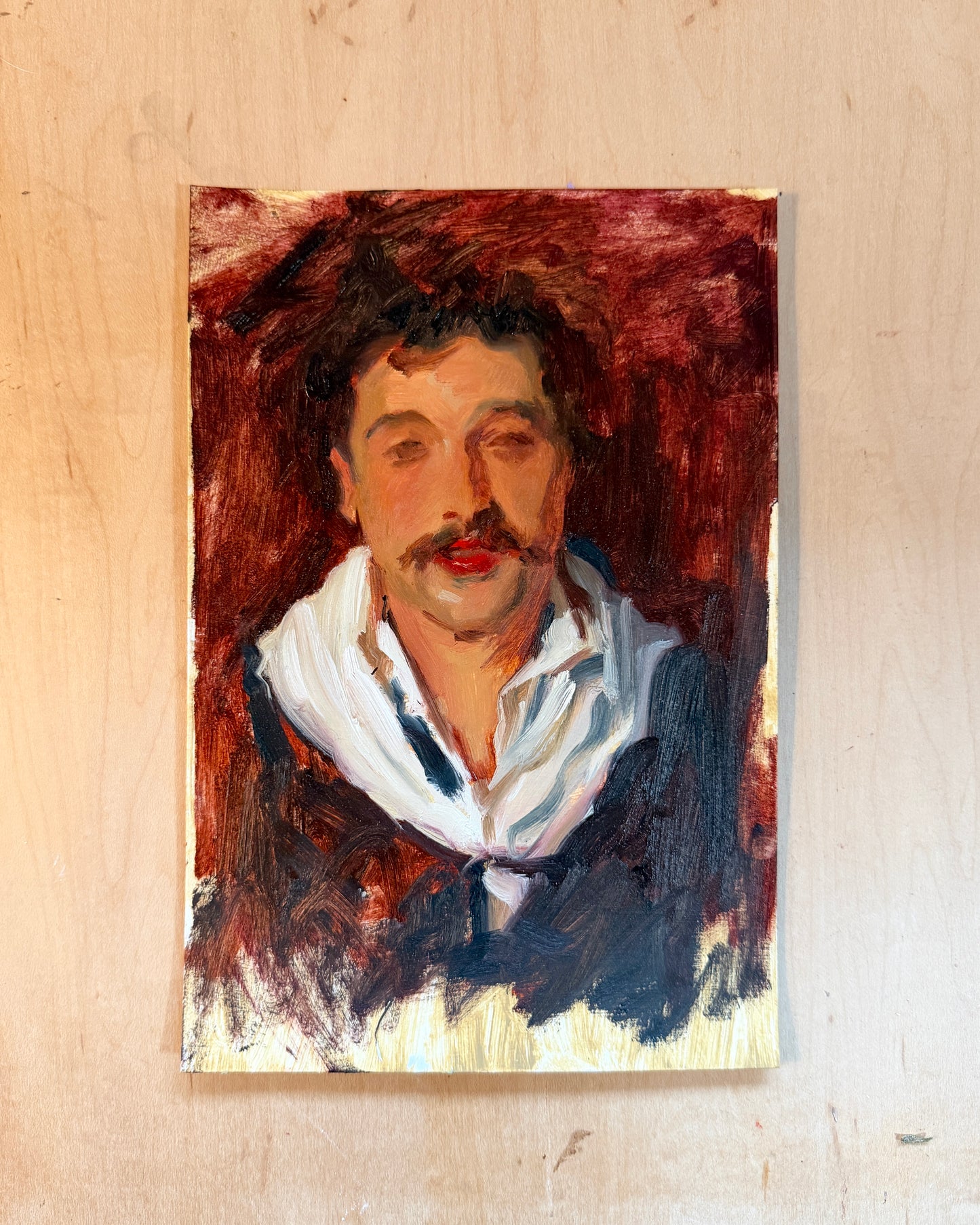 A study of Portrait of an Italian Model