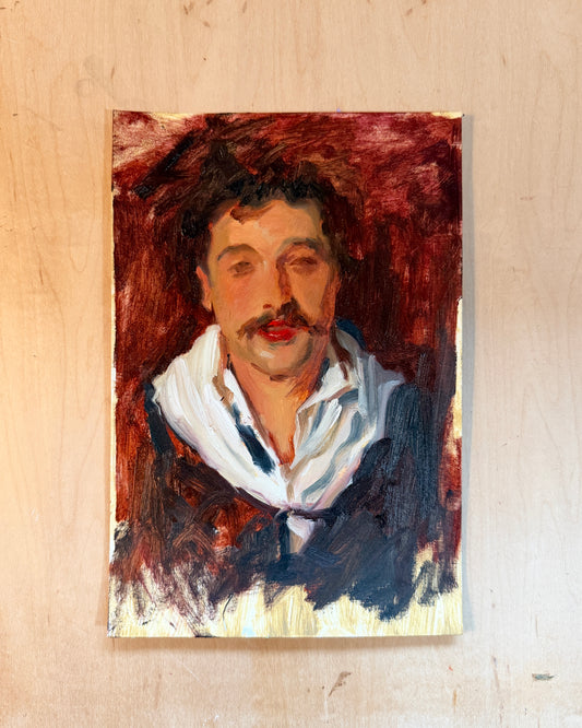 A study of Portrait of an Italian Model