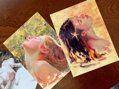 A girl with a starfish