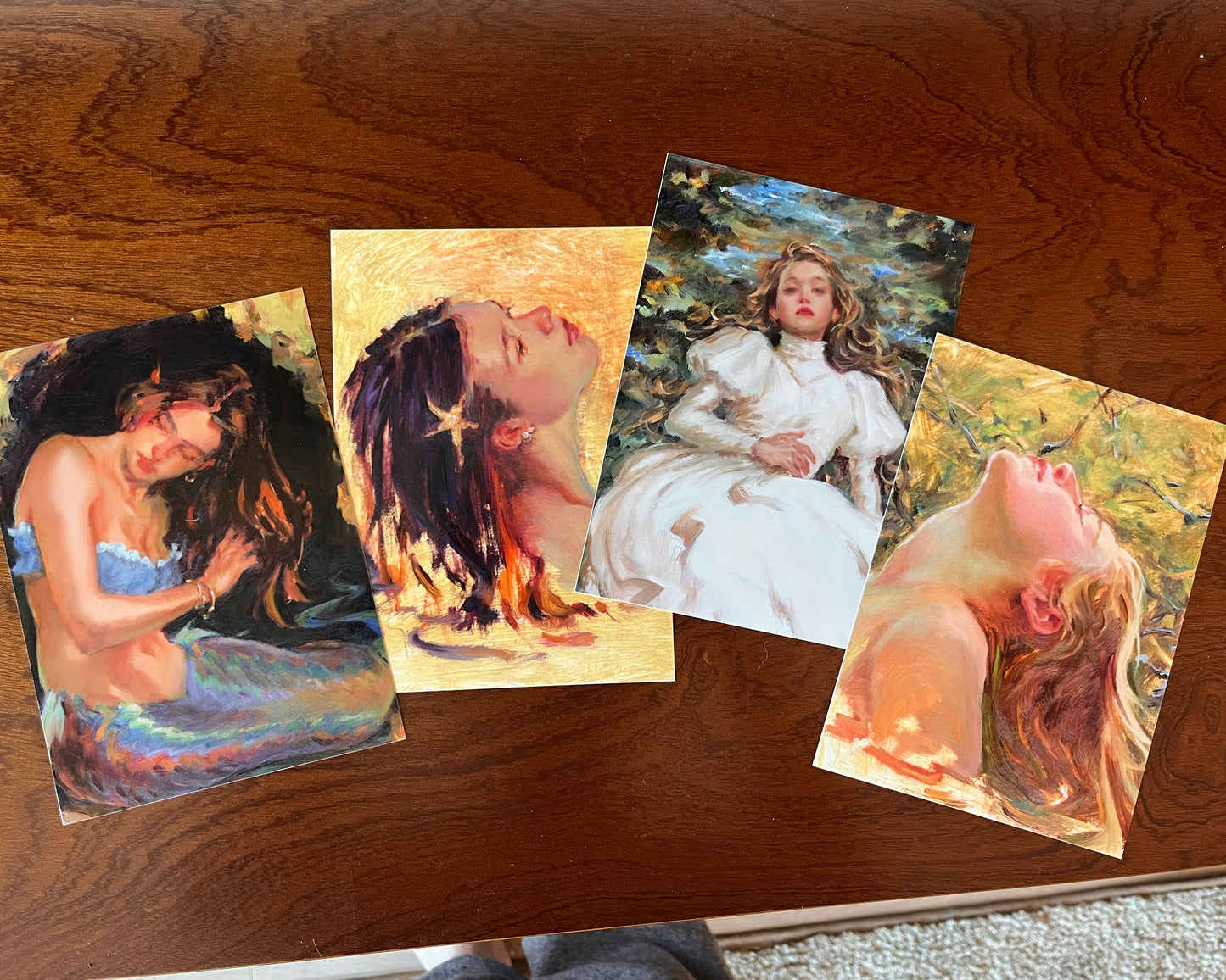 A girl with a starfish