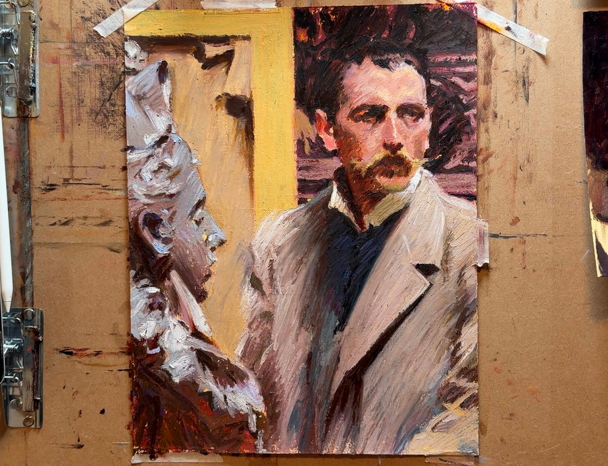 A study of Zorn's self-portrait